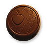 Polycarbonate Chocolate Mold Love Disk 39mm Diameter x 8mm High, 15 Cavities
