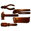 Polycarbonate Chocolate Mold Work Tools 5-1/4" Long, 1 Cavity Each Tool