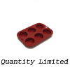 Silicone Muffin Mold, Each Cavity 2-5/8" Diameter x 1" High