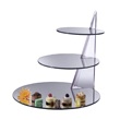 Gourmet Display Round Acrylic Mirror Astro Tier