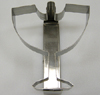 Menorah Cutter, Heavy Duty Steel, 4-3/8" Side to Side x 4-3/4" Top to Bottom