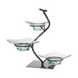 Gourmet Display Vine Tier Server w/3 Glass Bowls