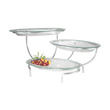 Gourmet Display Ornamental Tier w/3 Glass Bowls
