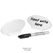 Gourmet Display PP1154CS Porcelain Signage, Oval; 1 Doz (Marker Not Included)