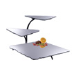 Gourmet Display Antonio Metal Stand w/Acrylic Mirror Trays