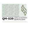 Silicone Chocolate Sheet, Swoosh 64x27mm, 12 Cavities