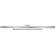 Bread Slicer Blade for Berkel Bread Slicer (with Pin and Threaded Holder). Set of 36 Blades.