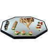 Gourmet Display Octagon Glass Mirror Tray