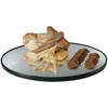 Gourmet Display Oval Glass Mirror Tray
