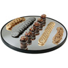 Gourmet Display Round Glass Mirror Tray