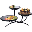 Gourmet Display Tanya Metal Stand w/Riser Rim Trays