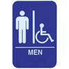 Update International Sign: MEN, Blue with White Imprint, 6