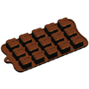 Fat Daddio's Silicone Chocolate Mold: Square Gift Box, 15 Cavities