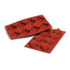 Silicone Baking Mold: Fourleaf 1.8 Oz, 2.67" Across, 0.98" High, 8 Cavities