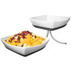 Gourmet Display Square Melamine Bowl Set w/Metal Stand