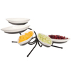 Gourmet Display 5 Small Melamine Canoe Bowl Tier