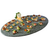 Gourmet Display Oval Serving Stone Tray (Acrylic) 19" x 31"