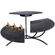 Gourmet Display Tanya Metal Stand w/Serving Stone Trays (Acrylic)