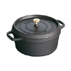 Staub Round Cocotte, Matte Black