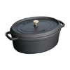 Staub Oval Cocotte 8-1/2 Quart, Matte Black