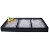 Gourmet Display Rectangle Chilled Platter w/Textured Acrylic Insert