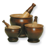 Wooden Mortar & Pest