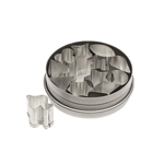 Ateco Tinned Steel 3/4" Aspic/Jelly Cutters, 12 Piece Set