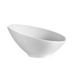 CAC China SHER-B9 White 26 Oz Porcelain Sheer Salad Bowl 9" Diameter x 3-3/4" High - Case of 12