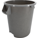 Carlisle Bronco Grey Round Waste Container, 10 Gallon