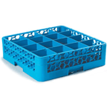 Carlisle OptiClean 16-Compartment Glass Dish Rack with 1 Extender - Case of 4