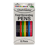 Chefmaster Edible Decorating Pens, 10 Assorted Colors