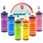 Chefmaster Liqua-Gel Neon Colors, 10.5 oz. - Pack of 6