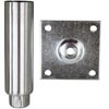 CHG (Component Hardware Group) OEM # A48-5048 / A48-5048-C, 6" Stainless Steel Plate Mount Adjustable Equipment Leg - 3 1/2" Plate, 2000 lb. Capacity