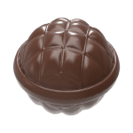 Chocolate World Polycarbonate Chocolate Mold, Chesterfield Chocolate Bomb, 8 Cavities