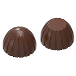 Chocolate World Polycarbonate Chocolate Mold, Coconut, 24 Cavities