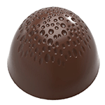 Chocolate World Polycarbonate Chocolate Mold, Dome with Air Bubbles, 21 Cavities
