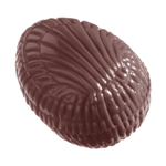 Chocolate World Polycarbonate Chocolate Mold, Egg Shell, 3 gr., 32 Cavities