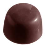Chocolate World Polycarbonate Chocolate Mold, Flat Dome, 40 Cavities