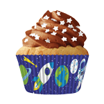 Cupcake Creations Paper Cups, Outer Space, Pack of 32