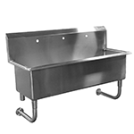 Custom Made Commercial Wall Hung Hand Sink Stainless Steel 6 Feet Wide