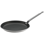 de Buyer 30 Cm (12") Crepe Pan "Choc," Aluminum with Non-Stick Coating  