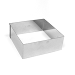 De Buyer Stainless Square Cake Ring, 4-3/4"