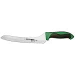 Dexter-360 Scalloped Offset 9" Slicer, Green Handle