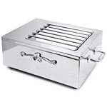 Eastern Tabletop 3265G-SS Single Butane S/S Stove Cover Up w/ S/S Grates