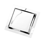 Eastern Tabletop  15" x 15" Square Brooklyn Stainless Steel Tray