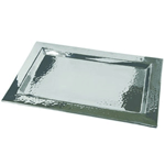 Eastern Tabletop Decorative Hammered Rectangular Display Tray - 18" x 12"