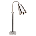 Eastern Tabletop 9641 Single Self Standing Cone Lamp Warmer - Stainless Steel