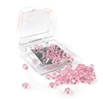 Edible Cherry-Pink Diamond Studs 5mm (54 pieces)
