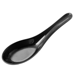 Elite Global Solutions 151-RT Zen 5 5/8" Black Soup Spoon - Case of 6
