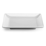 Elite Global Solutions M99SQ Symmetry Display White 9" Square Melamine Plate - Case of 6